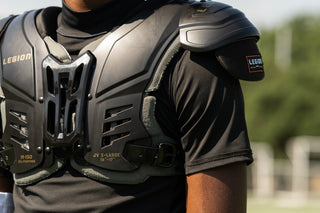 What to Know Before Buying Football Shoulder Pads: Proper Sizing, Youth vs. Varsity, Accessories, Pad Lifespan, and Care.