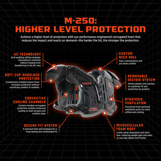 M-250 Varsity Football Shoulder Pads